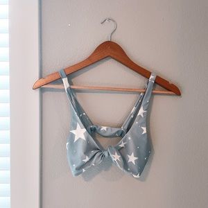 Stone Fox denim star swim top